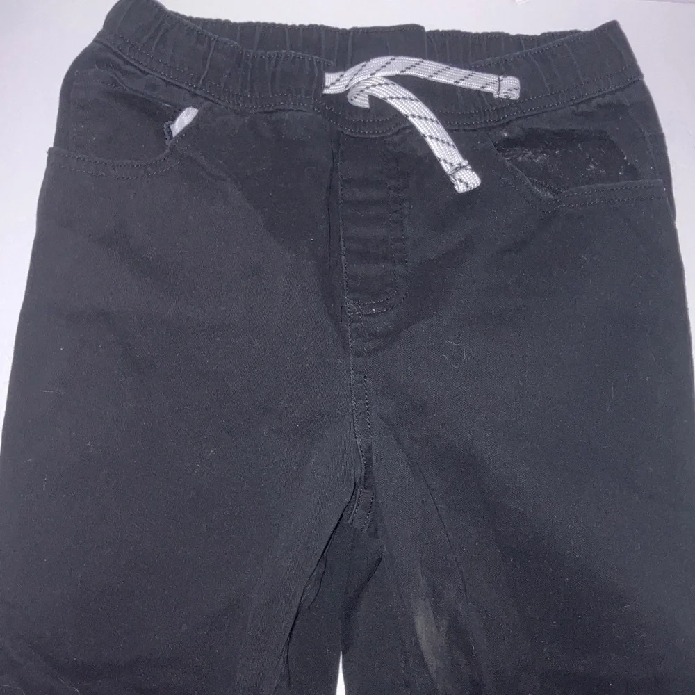 Blue Denim and Black Twill Kids Pants‎ Size 8 Slim Straight Leg